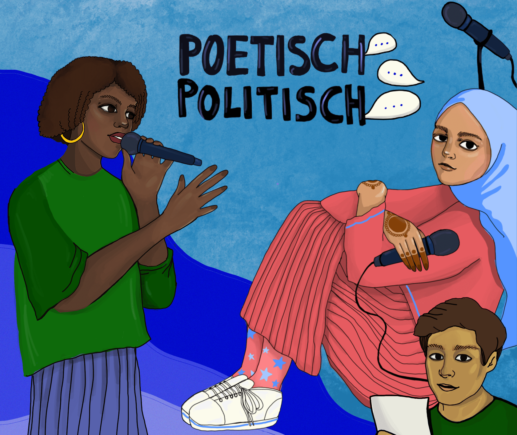 Poetisch Politisch Illustration
